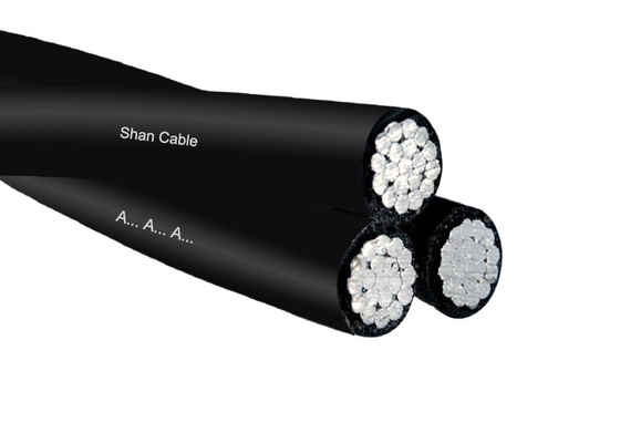 La CINA Shanghai Shenghua Cable 3 Core Aerial Bundled Triplex Service Drop Cable per le linee aeree di trasmissione di energia fornitore