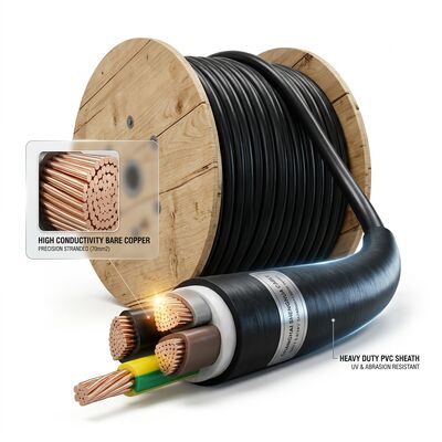 La CINA Factory Direct PVC Insulated Power Cable 0.6/1kV 4x70mm2 Copper Export Grade fornitore