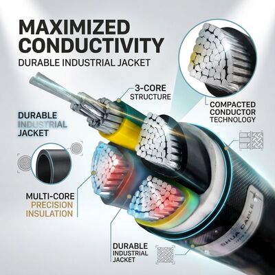 La CINA VGV 3x2.5mm2 PVC Insulated Cable 105C Heat Resistant Industrial Wiring 450/750V IEC60228 fornitore