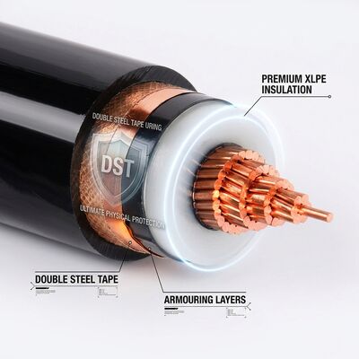 La CINA Cavo armato con doppio nastro d'acciaio isolato XLPE, durata di servizio 40 anni, 0,6/1kV fornitore