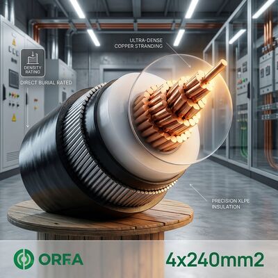 La CINA Underground Direct Burial SWA Armoured 4x240mm2 Copper XLPE Insulated Power Cable fornitore