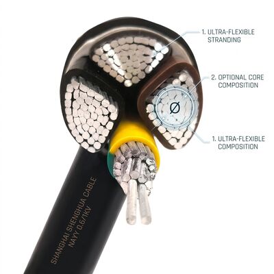 Cavo isolante in PVC resistente agli oli e alle sostanze chimiche 450/750V 3 fornitore