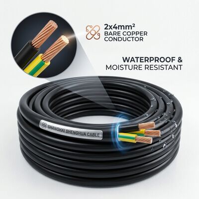Cable isolante in PVC impermeabile e resistente all'umidità 0,6/1kV 2 Core 2x4mm2 Area umida esterna fornitore