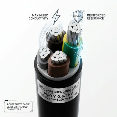 Cable isolante in PVC impermeabile e resistente all'umidità 0,6/1kV 2 Core 2x4mm2 Area umida esterna fornitore