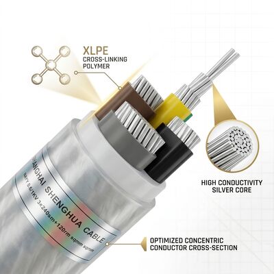 High Temperature XLPE Insulated PVC Sheathed Cable 0.6/1kV 4x16mm2 Power Station fornitore