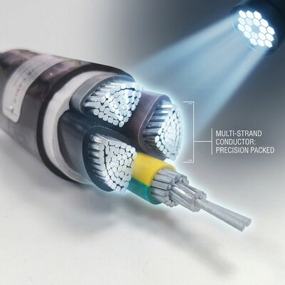 Cavo di alimentazione isolato in PVC impermeabile IP68 0,6/1kV 4x25mm2 interrato direttamente fornitore