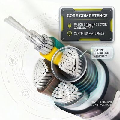 NYY-J 4x16mm2 PVC Insulated Cable 125C High Temperature Furnace Power Cable IEC60502 fornitore
