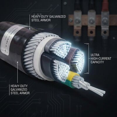 ABC 4x35mm2 UV Stabilized PVC Insulated Aerial Bundled Cable Overhead 0.6/1kV IEC60502 fornitore