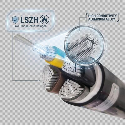 VGV 3x4mm2 UV Resistant PVC Insulated Cable Outdoor Overhead 0.6/1kV IEC60502 Copper fornitore