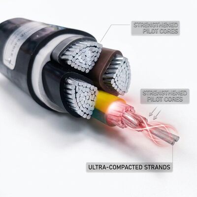NYY 1x120mm2 PVC Insulated Single Core Cable 90C Power Station 0.6/1kV IEC60502 fornitore