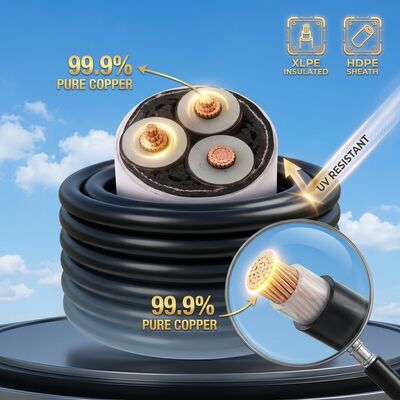 Cavo Bundled Aereo Isolato XLPE Resistente ai Raggi UV 0.6/1kV fornitore