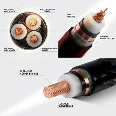 Cavo di alimentazione isolato XLPE resistente al fuoco certificato BS6387 0.6/1kV Emergenza fornitore