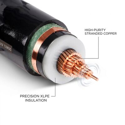 Bassa resistenza al conduttore Cable di alimentazione isolante XLPE in rame puro 0.6/1kV fornitore