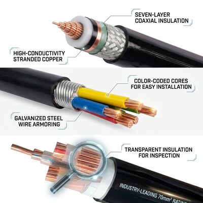 Cable di alimentazione isolante XLPE a basso fumo zero alogeno LSZH avvolto 0,6/1kV fornitore