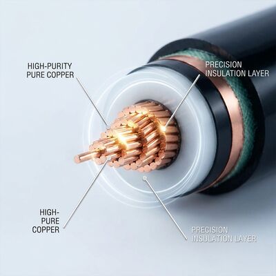 Bassa resistenza al conduttore Cable di alimentazione isolante XLPE in rame puro 0.6/1kV fornitore