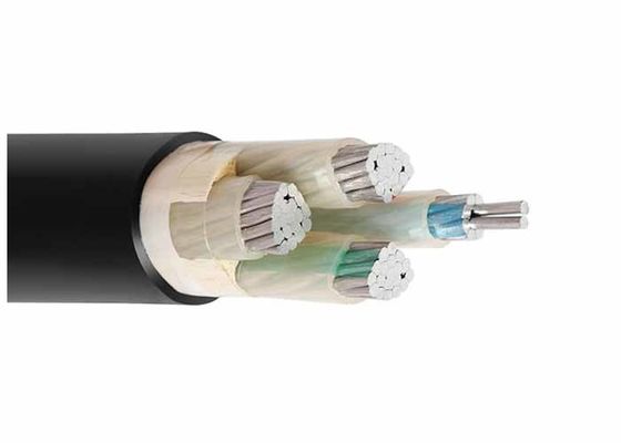0.6 / 1kV tensione isolata XLPE di alluminio del cavo del centro del conduttore quattro bassa