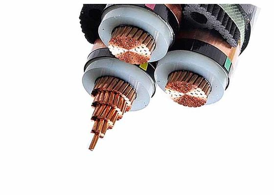 Il centro XLPE di alta tensione tre ha isolato il cavo elettrico 12/20(24) chilovolt da 70SQMM a 400SQMM