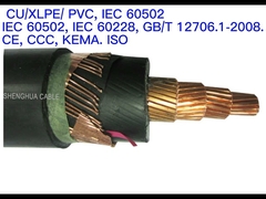 3 Cores XLPE Insulation 26/35KV 3x300 SQMM Aluminum Conductor Armoured Electrical Cable